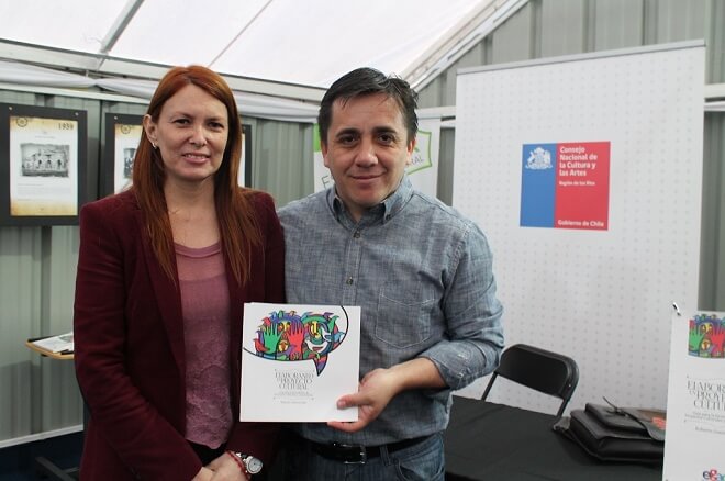 Directora Regional de Cultura Lorenna Saldías y Roberto Guerrab