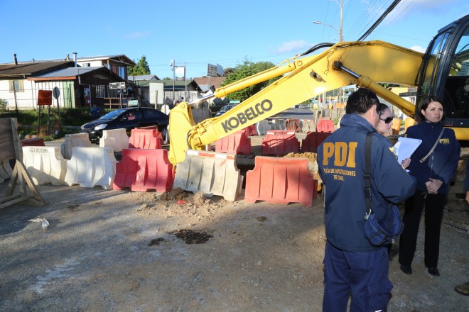 PDI investiga accidente laboral en la vía pública que dejó un trabajador fallecido
