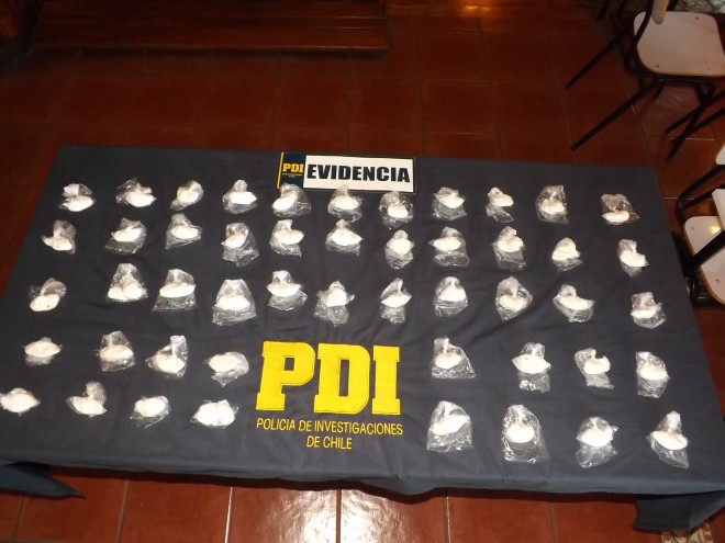   PDI detiene a tres personas que ingresaban a Valdivia más de un kilo de drogas.