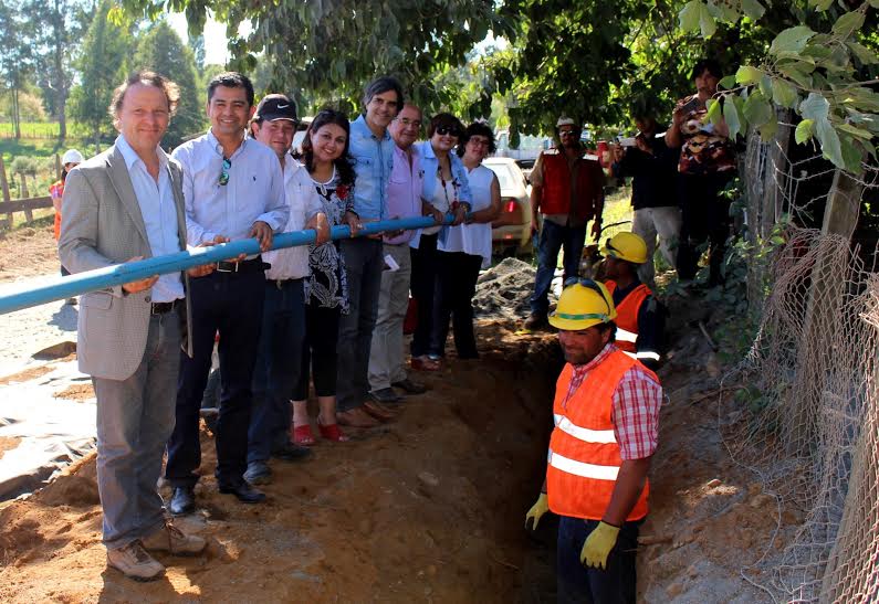 MOP inició obras que dotarán de agua potable rural al sector Santa Rosa de Paillaco