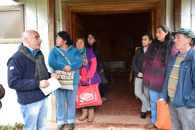 Artesanas en lana de Lumaco solicitan a INDAP apoyo para la construcción de una sede comunitaria