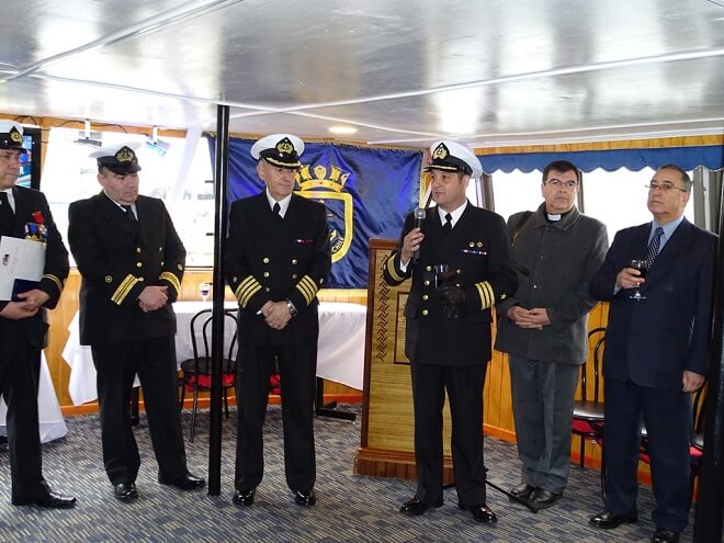 Ceremonia aniversario 198° de la marina mercante nacional se realizó en Valdivia