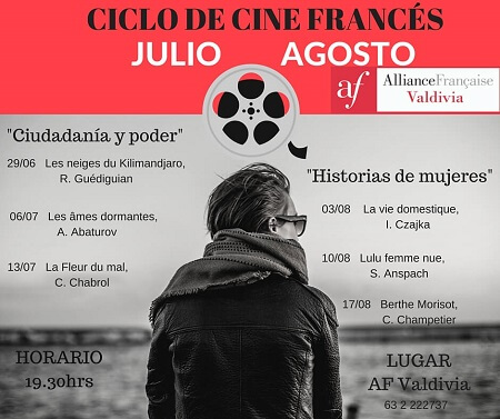 Ciclos de cine francés temático en Alianza Francesa Valdivia