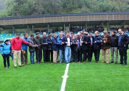 Comunidad deportiva de Corral estuvo de fiesta con la inauguración del nuevo Estadio El Boldo