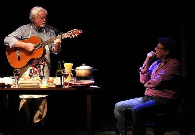 Horacio Durán y José Seves llegan a Valdivia con obra que reúne gastronomía, teatro y música