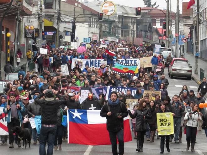Este domingo Valdivia vuelve a marchar bajo la consigna NO+AFP