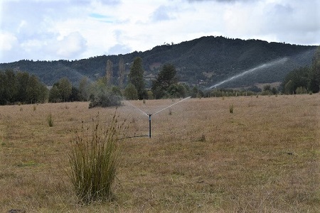 Agricultores de Meliquina solicitan mejorar captación de agua en su sector