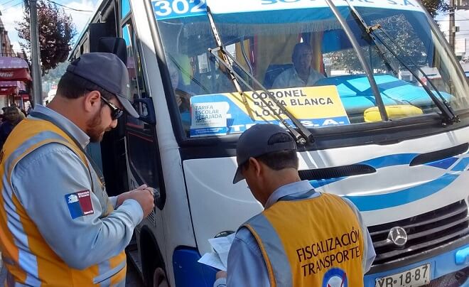 Denuncias en contra de los servicios de transporte público Lota-Coronel aumentan en un 26 % durante 2016