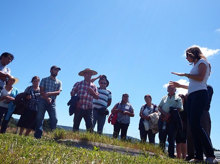 Agricultores de la Región del Maule realizaron una visita técnica a la UACh