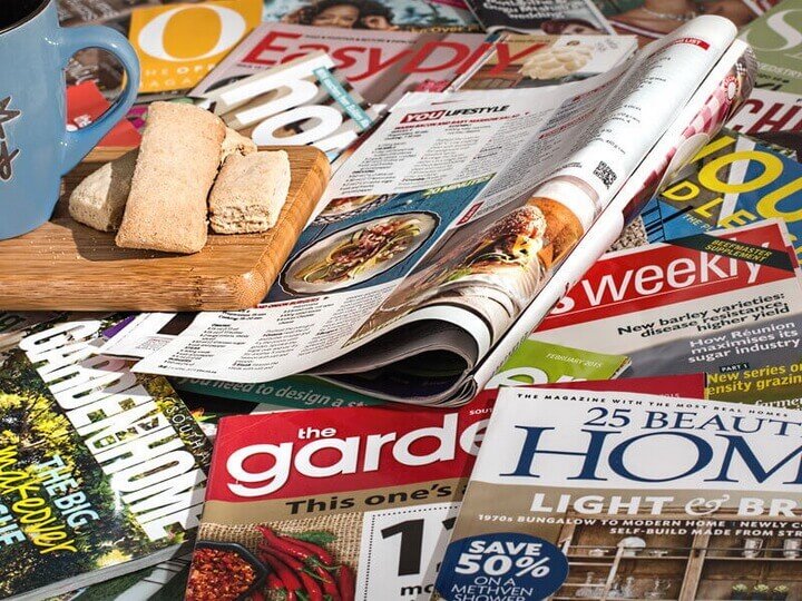 Magazines & publications that are electronically or printed published online