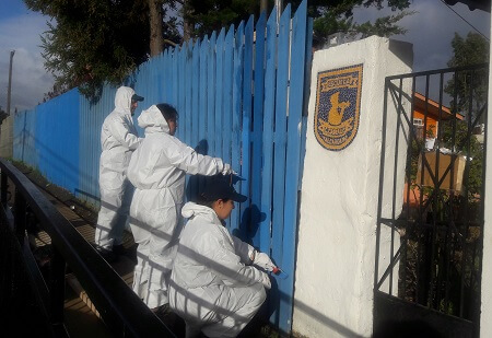 Departamento de Obras y Construcciones de la Segunda Zona Naval realizó operativo cívico en escuela e-497 corneta cabrales de talcahuano