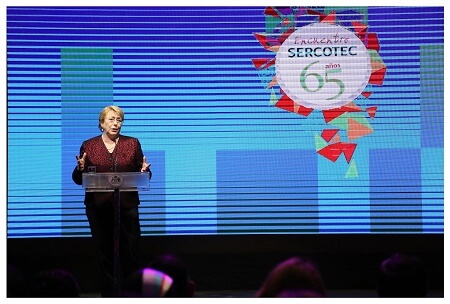 Presidenta Bachelet encabezó la celebración de los 65 años de Sercotec
