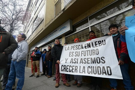 Pescadores artesanales de Lebu anuncian protesta masiva en Valparaíso