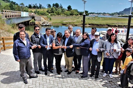 Alcalde Mitre inauguró el proyecto de construcción del embarcadero Río Lingue