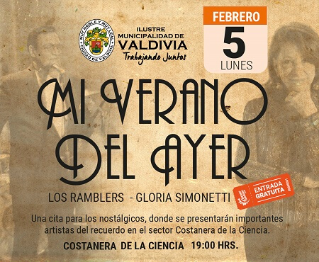 Hoy Gloria Simonetti y Los Ramblers llegan a Valdivia para el show “Mi Verano del Ayer” 