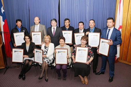 Realizaron homenaje a los 10 mejores trabajadores de la comuna de Valdivia