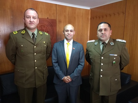 Gobernador del Ranco se reunió con general de la XIV Zona Policial de Carabineros, Mauricio Rodríguez: “La Seguridad Pública es tarea principal del Gobierno”