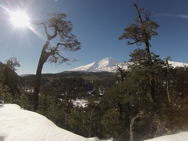 Bajas temperaturas obligan a cerrar temporalmente Reserva Nacional Mocho Choshuenco y Parque Nacional Villarrica