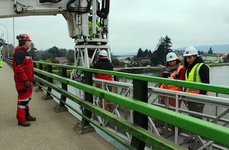 MOP revisó los principales puentes de Valdivia para establecer su estado estructural