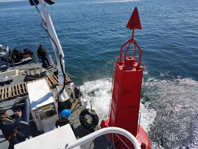 Moderna señalización marítima brinda seguridad a la navegación en la Boca Chica de la Bahía de Concepción