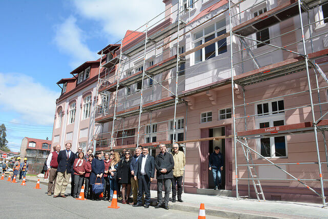 Casa Central: UACh presentó fachada que forma parte de restauración