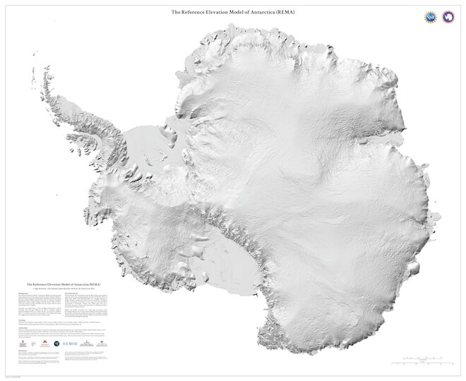 El mejor mapa en alta resolución del mundo es de… la Antártica