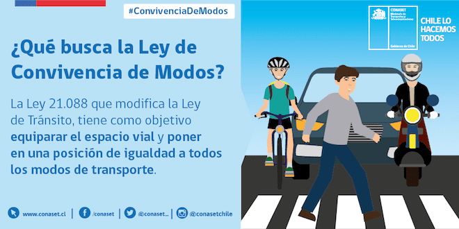 Este domingo entrará en vigencia nueva ley de Convivencia de Modos