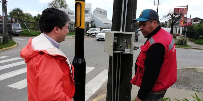 Municipio de Valdivia ejecuta obras para mejorar gestión de tránsito