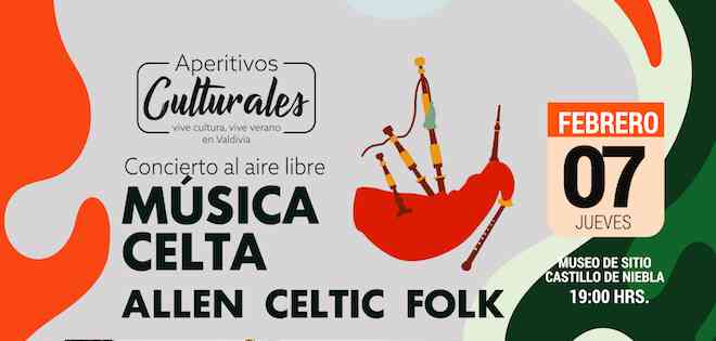 Música celta llega a Valdivia para un nuevo Aperitivo Cultural