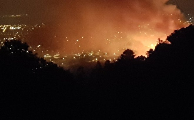 Onemi declara Alerta Roja para la comuna de Temuco por incendio forestal