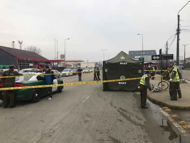 Camión maderero embiste a joven ciclista con resultado de muerte en Valdivia