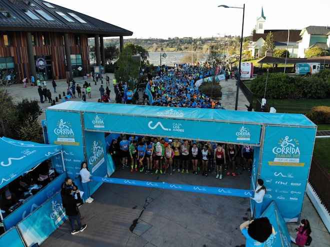 Fiesta deportiva en Frutillar con la Corrida Familiar Caja Los Andes 