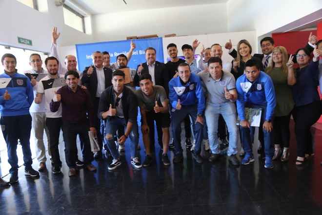 Intendente Giacaman recibió al plantel de Deportes Concepción por su regreso al fútbol profesional