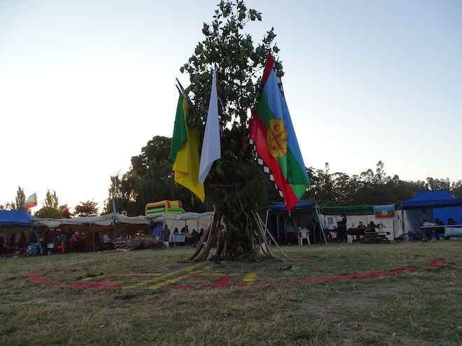 Comunidades mapuches restituyeron Rehue en Parque Laguna Grande
