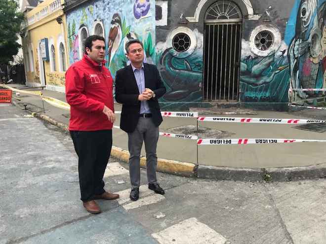 Inician nueva etapa de reparación de aceras en el centro de Concepción