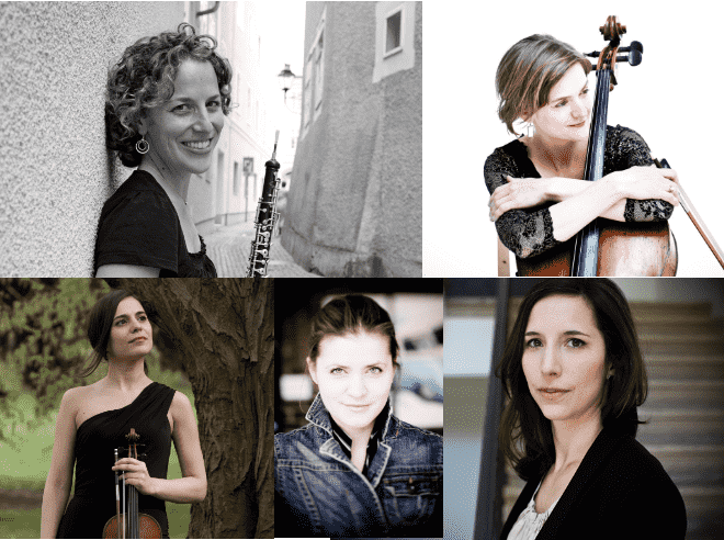Cinco destacadas mujeres europeas protagonizan concierto de música de cámara en Teatro del Lago