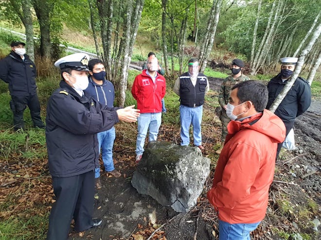 Autoridades coordinan acciones de inspección y seguimiento por intervención en playa del Lago Ranco