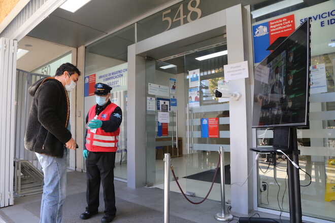 Instalan cámara térmica en Registro Civil de Concepción
