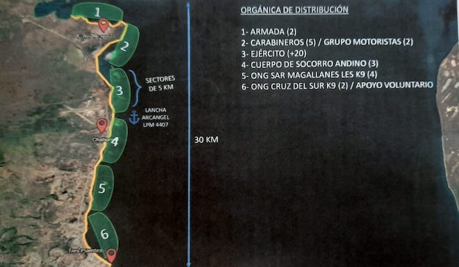 Continúa búsqueda de kayakista desaparecido en Punta Arenas frente al sector del parque Chabunco