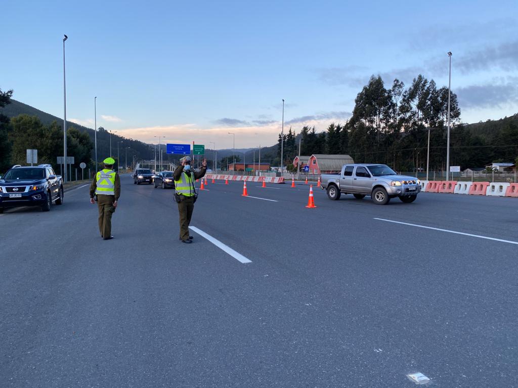 Más de 10 mil controles de tránsito realizó Carabineros en la Región del Biobío durante el fin de semana largo