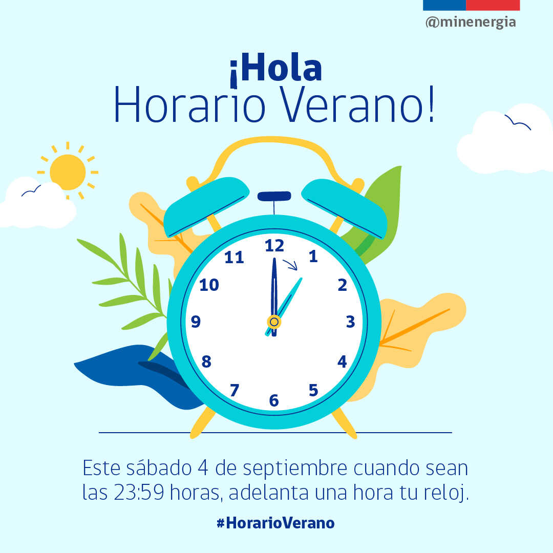 Horario de verano comienza a regir este sábado