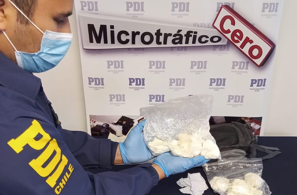 PDI Cabrero detuvo a sujeto con 12.600 dosis de cocaína base en Yumbel 