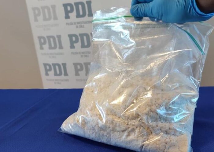 Más de 15 mil dosis de cocaína base avaluada en $15.000.000 sacó de circulación PDI Los Ángeles en Cabrero