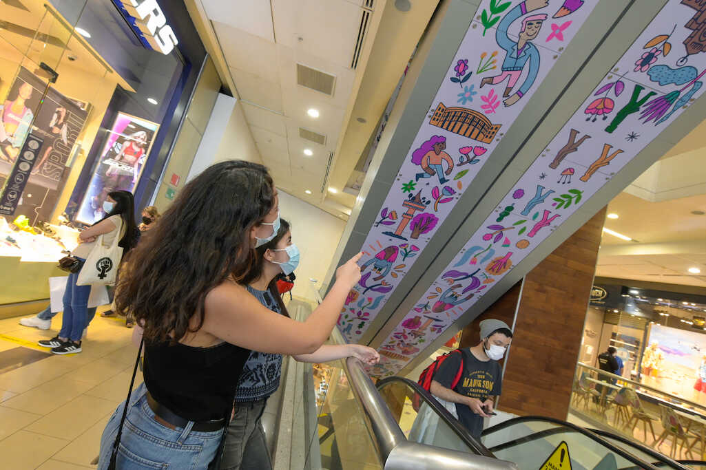 Obras de artistas penquistas se lucen en Mall del Centro Concepción