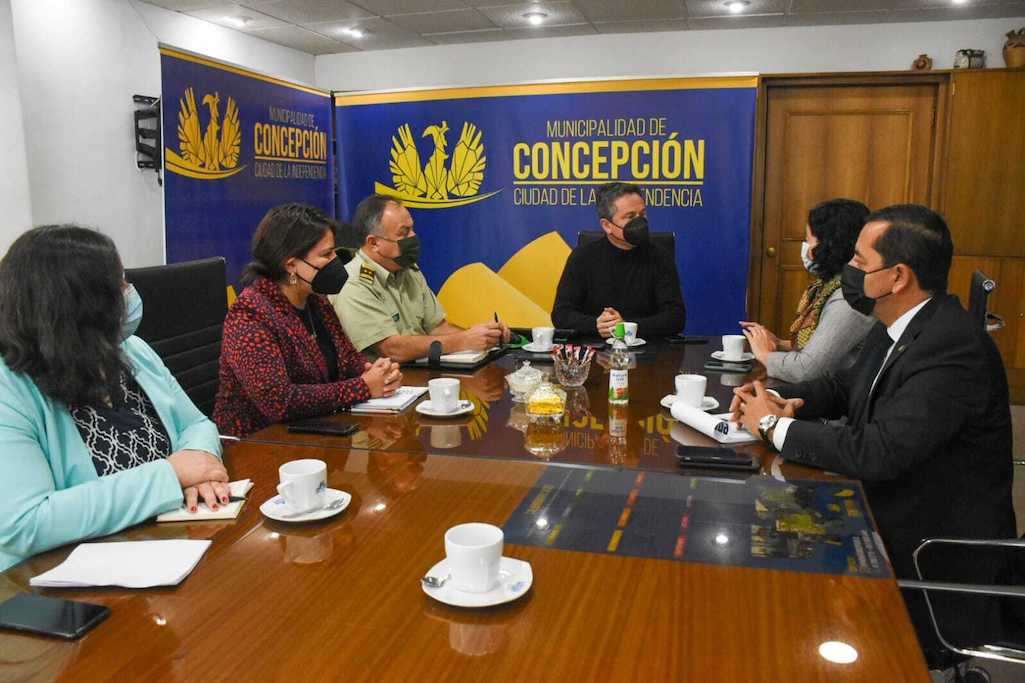 Autoridades coordinan estrategias para abordar problemas de seguridad en Concepción