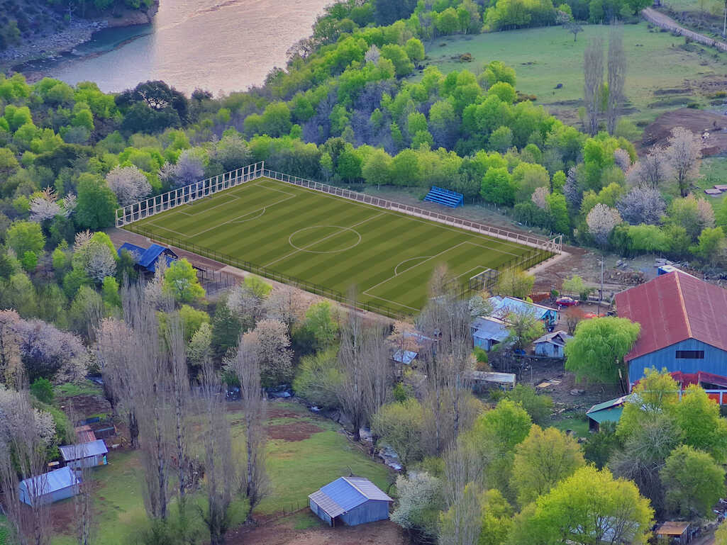 Plan 50 Canchas: invertirán $668 millones en campo de fútbol para Ralco Lepoy