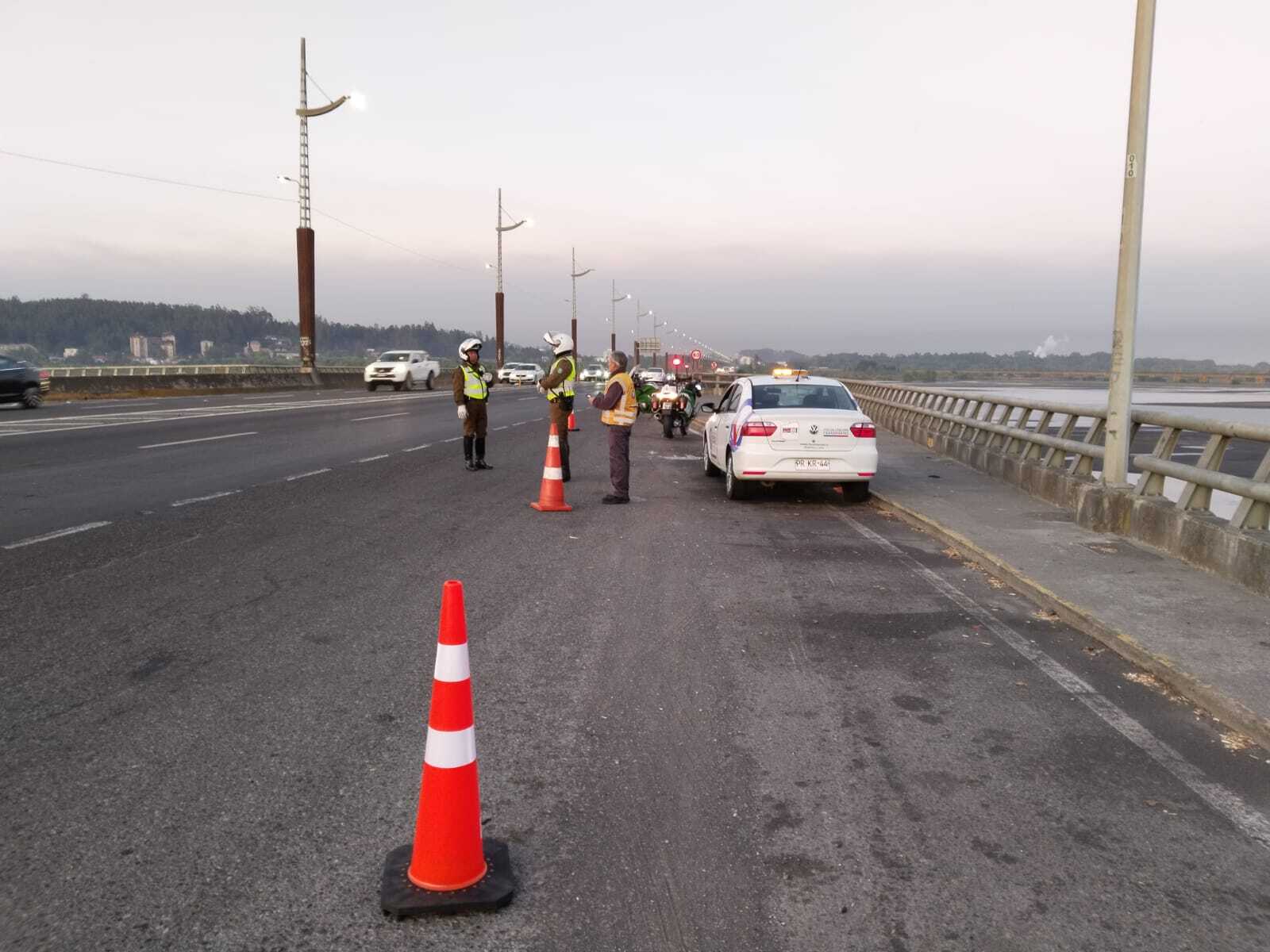 Inició marcha blanca prohibición de tránsito para vehículos livianos en los puentes del Río Biobío 