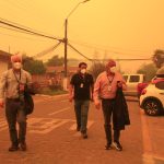 Directivos del SSC realizan balance tras jornada en terreno por incendios en Santa Juana
