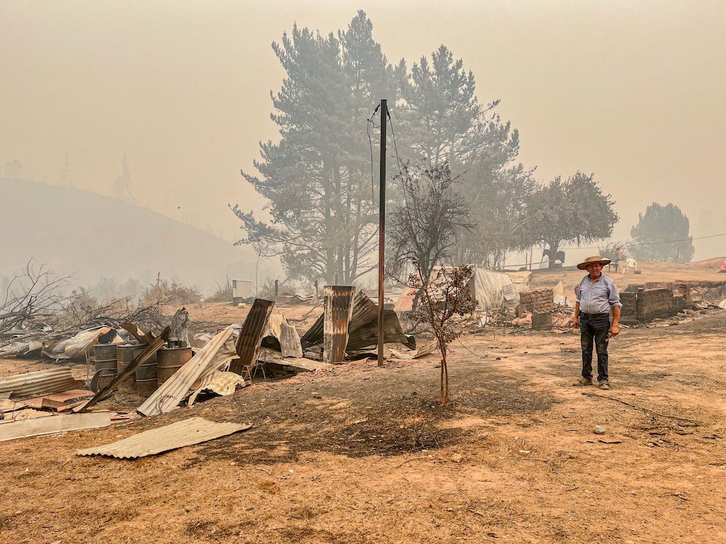 100 viviendas consumidas por el fuego en Nacimiento dejan incendios forestales