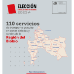 Elecciones 2023: más de 110 servicios gratuitos operativos en la Región del Biobío